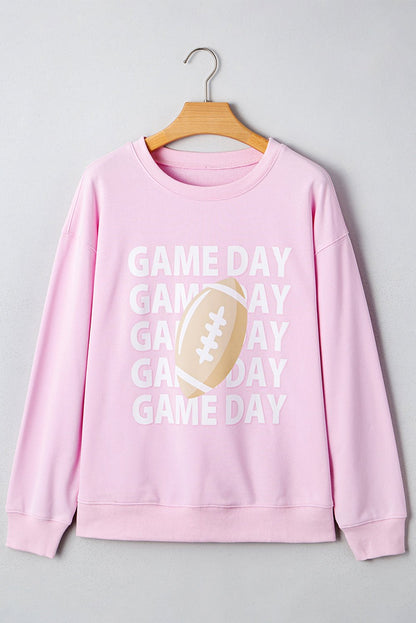 Andi Rugby Print Casual Sweatshirt - Hello Beautiful Boutique15% OFFThreaded Pear