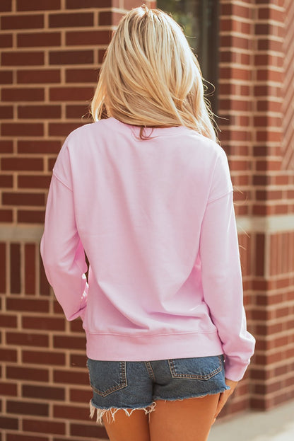 Andi Rugby Print Casual Sweatshirt - Hello Beautiful Boutique15% OFFThreaded Pear