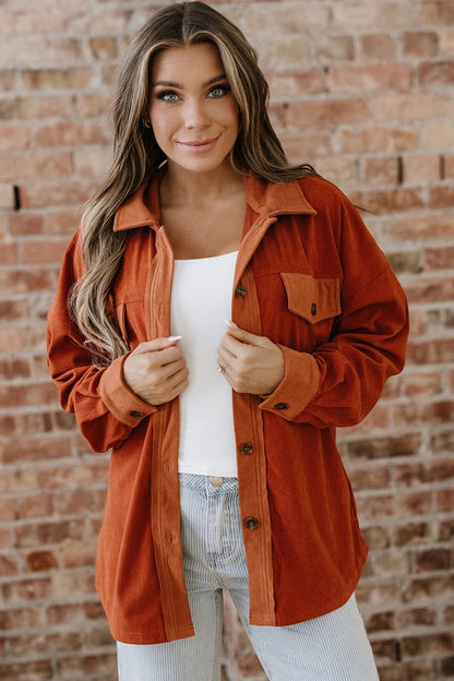 Andrea Drop Shoulder Casual Shacket - Hello Beautiful Boutique20% OFFThreaded Pear
