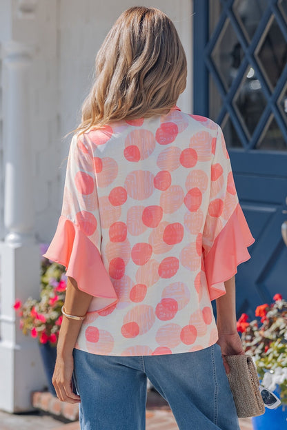 Angelica Short Sleeve Babydoll Shirt - Hello Beautiful BoutiqueBlouses & ShirtsThreaded Pear