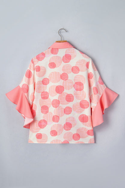 Angelica Short Sleeve Babydoll Shirt - Hello Beautiful BoutiqueBlouses & ShirtsThreaded Pear