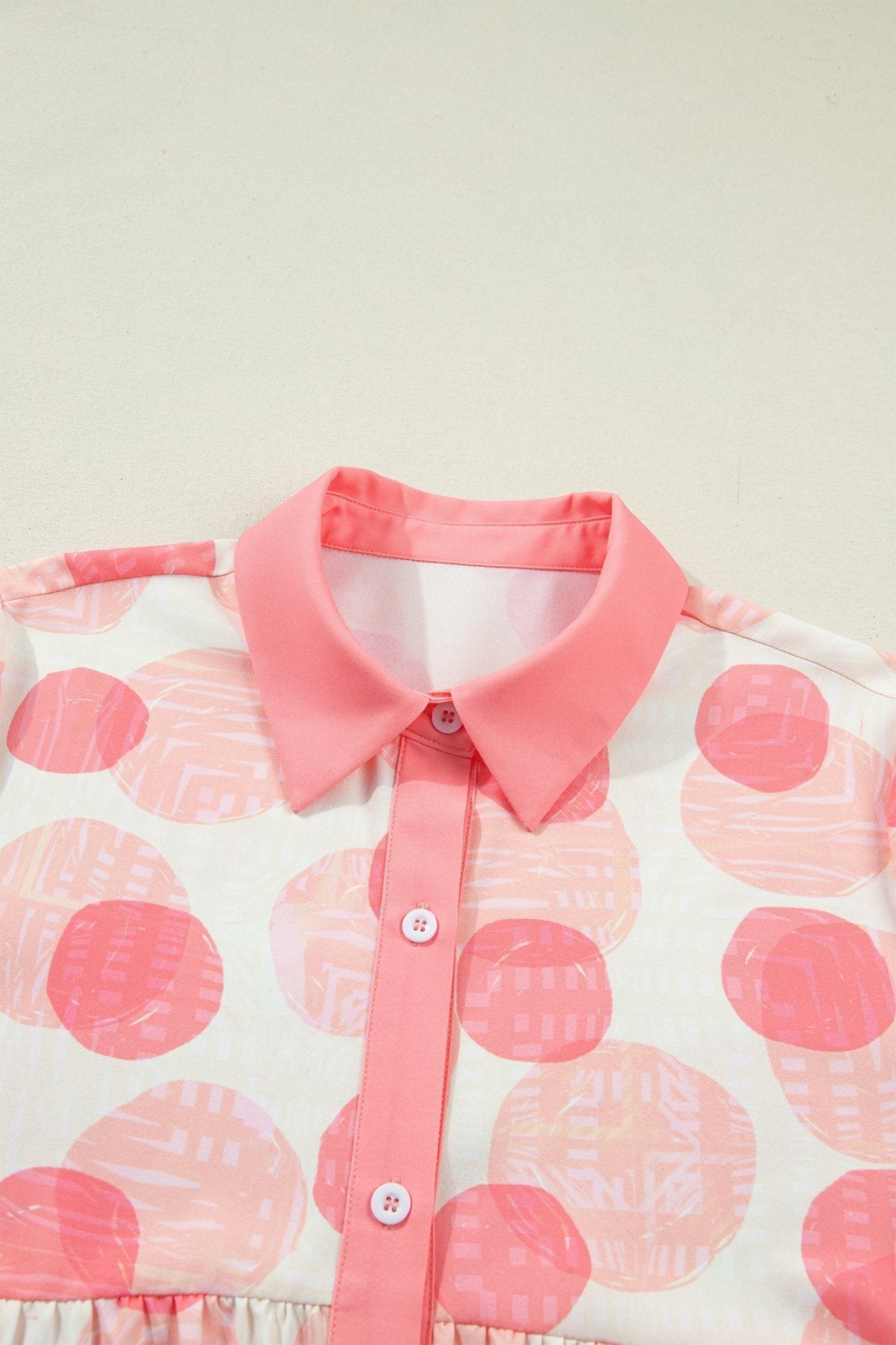 Angelica Short Sleeve Babydoll Shirt - Hello Beautiful BoutiqueBlouses & ShirtsThreaded Pear