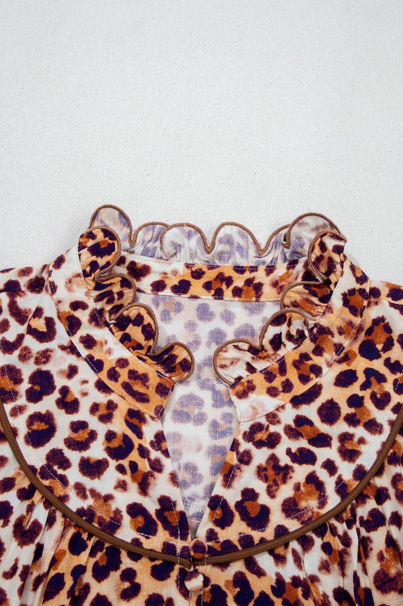 Angelina Frilled Stand PLUS Blouse - Hello Beautiful BoutiquePlus Size Blouses & ShirtsThreaded Pear