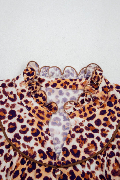 Angelina Frilled Stand PLUS Blouse - Hello Beautiful BoutiquePlus Size Blouses & ShirtsThreaded Pear