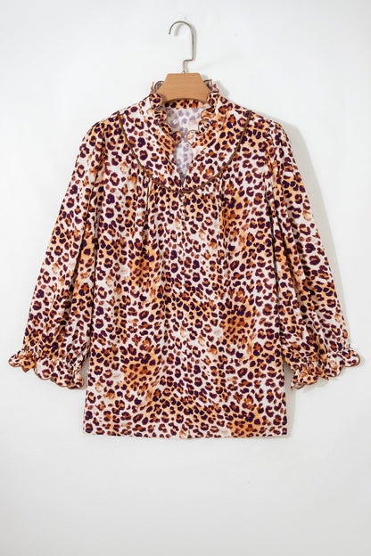 Angelina Frilled Stand PLUS Blouse - Hello Beautiful BoutiquePlus Size Blouses & ShirtsThreaded Pear