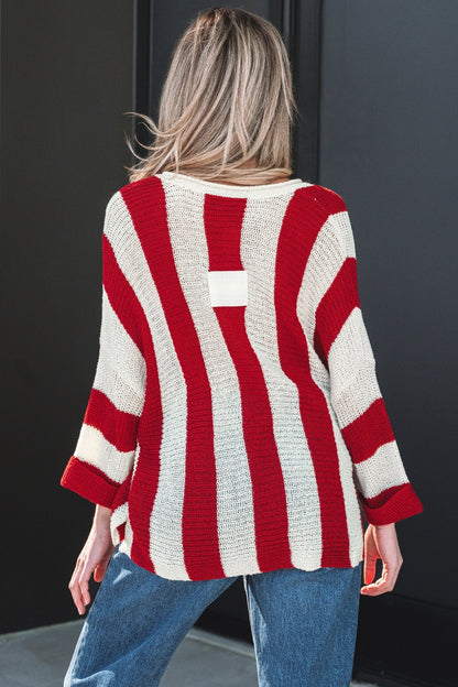 Anika Colorblock Bracelet Sleeve Sweater - Hello Beautiful BoutiqueSweatersThreaded Pear