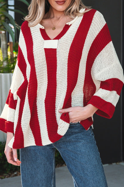 Anika Colorblock Bracelet Sleeve Sweater - Hello Beautiful BoutiqueSweatersThreaded Pear