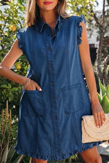 Anika Edge Collared Shift Dress - Hello Beautiful BoutiqueMini DressesThreaded Pear
