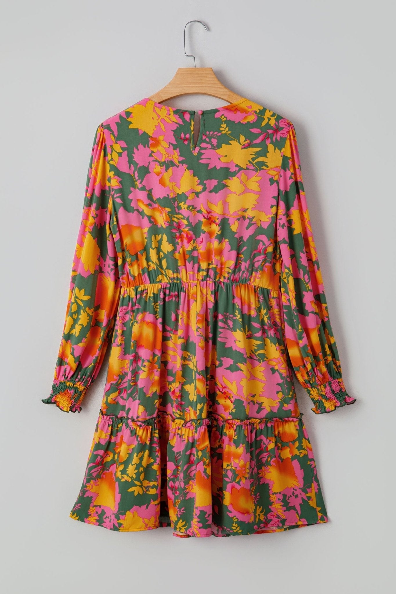 Anna Smocked Ruffled Mini Dress - Hello Beautiful BoutiqueFloral DressesThreaded Pear