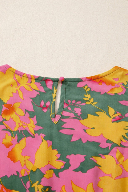 Anna Smocked Ruffled Mini Dress - Hello Beautiful BoutiqueFloral DressesThreaded Pear