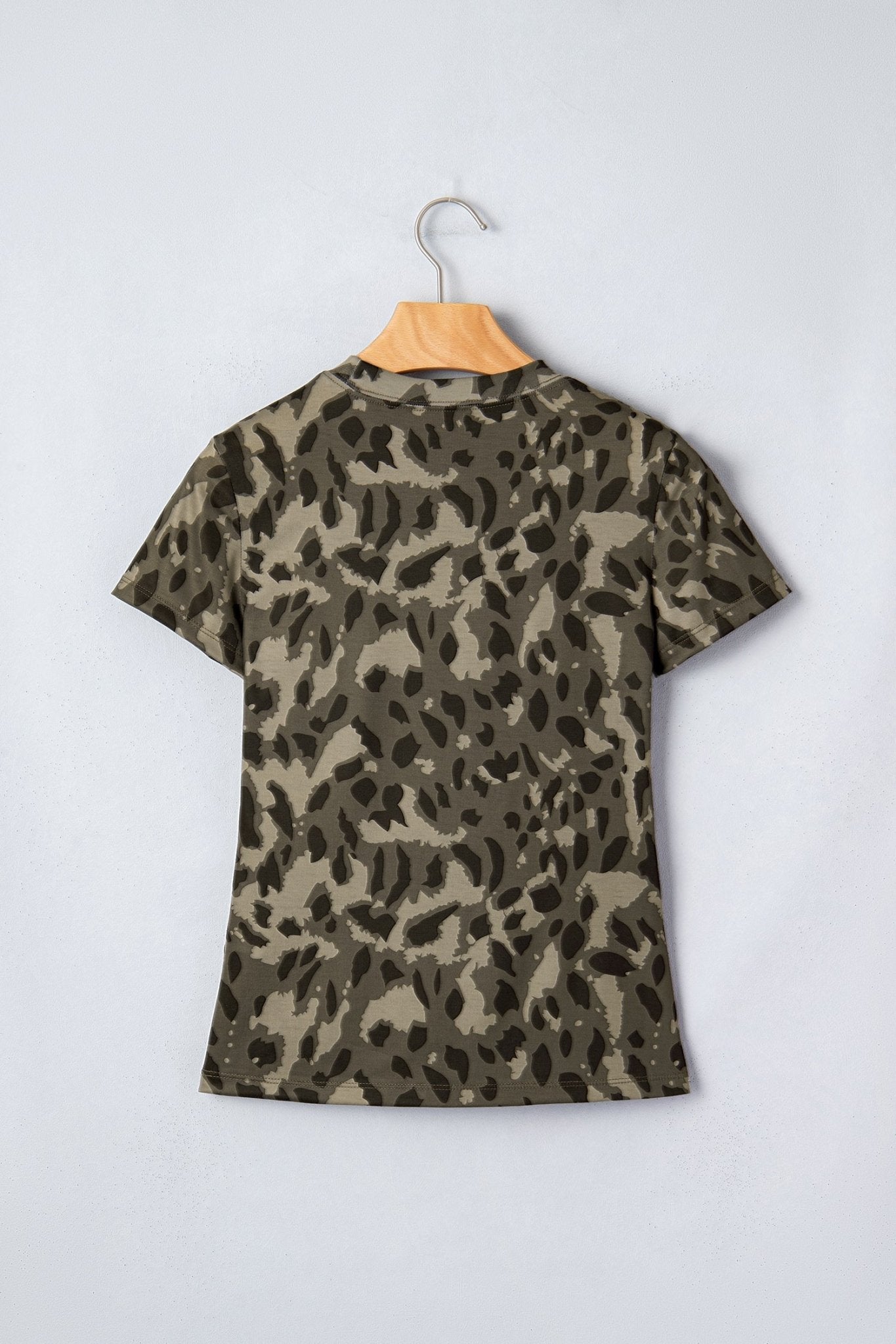 Annabelle Print Mock Slim Tee - Hello Beautiful BoutiqueTops & TeesThreaded Pear