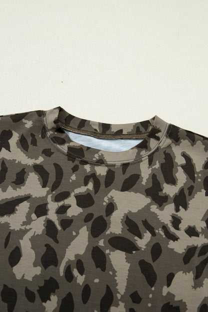 Annabelle Print Mock Slim Tee - Hello Beautiful BoutiqueTops & TeesThreaded Pear