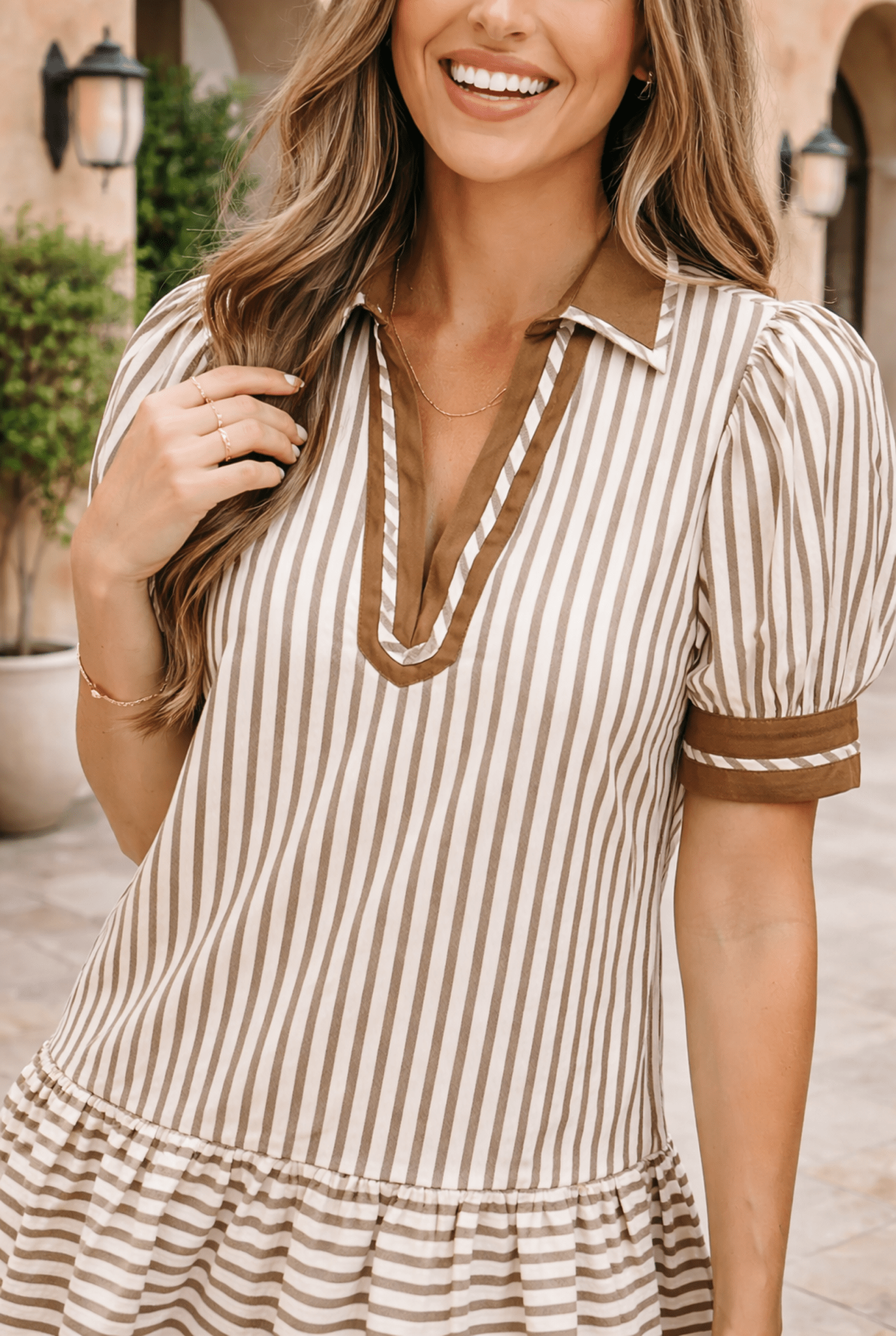 Annabelle Stripe Shirt - Hello Beautiful BoutiqueMini DressesThreaded Pear