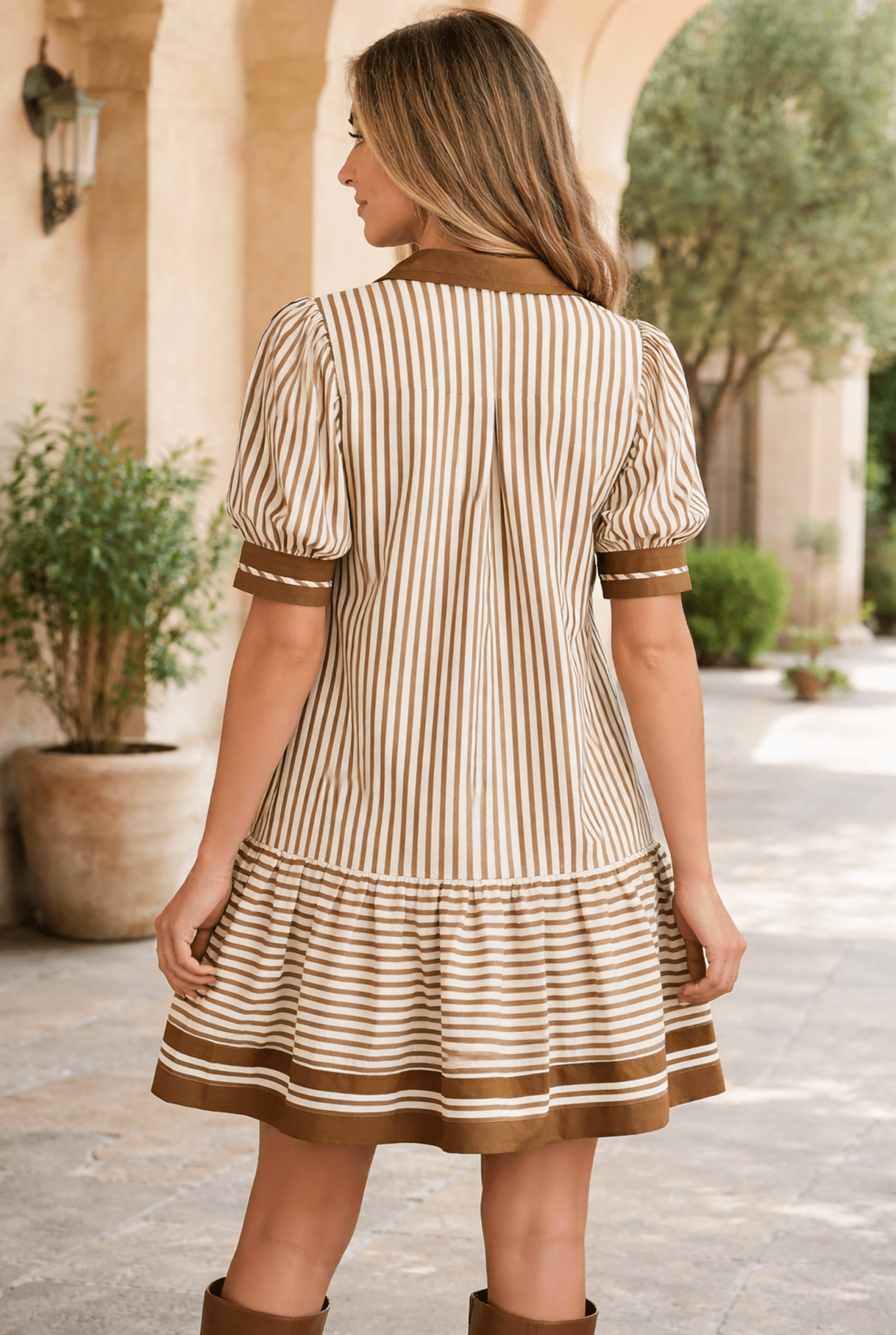 Annabelle Stripe Shirt - Hello Beautiful BoutiqueMini DressesThreaded Pear