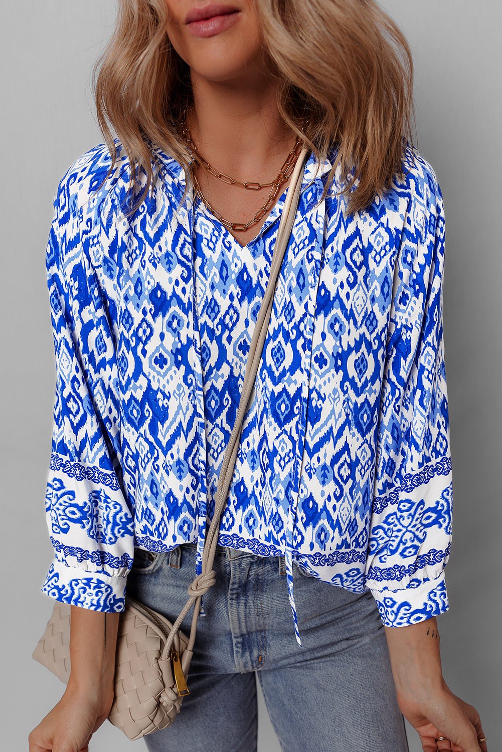 Anne 4 Sleeve Tied Blouse - Hello Beautiful Boutique15% OFFThreaded Pear