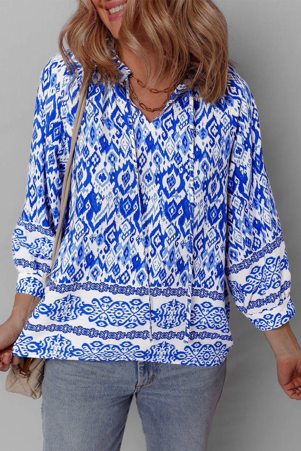 Anne 4 Sleeve Tied Blouse - Hello Beautiful Boutique15% OFFThreaded Pear