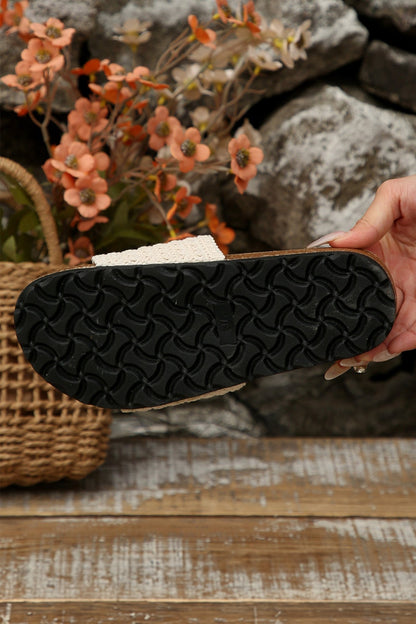 Anne Open toe Flat Slippers - Hello Beautiful BoutiqueSlippersThreaded Pear