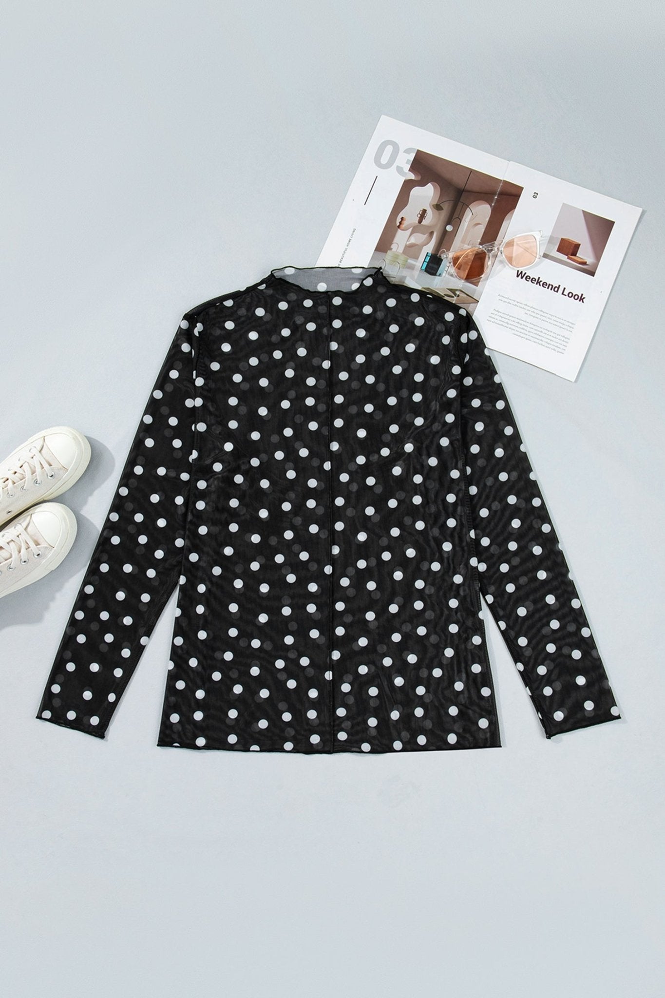 Anne Sleeve Mesh top Long Sleeve PLUS Top - Hello Beautiful BoutiquePlus Size Long Sleeve TopsThreaded Pear