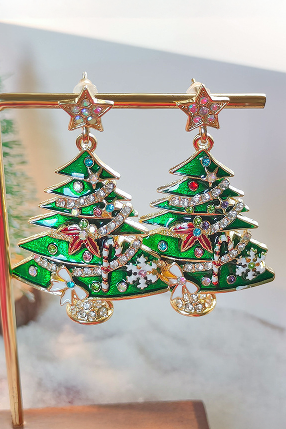 Anne Star Christmas Tree Earrings - Hello Beautiful BoutiqueJewelryThreaded Pear