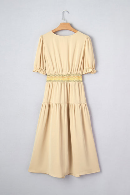 Annie Short Sleeve Midi Dress - Hello Beautiful BoutiqueMidi DressesThreaded Pear