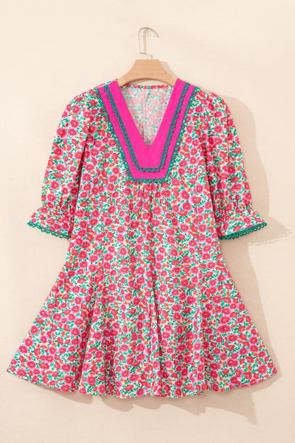 Annika Bubble Sleeve Mini Dress - Hello Beautiful BoutiqueFloral DressesThreaded Pear