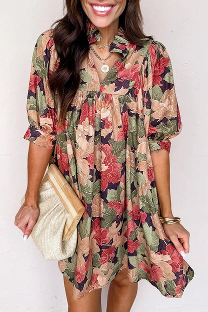 Annika Half Sleeve Mini Dress - Hello Beautiful Boutique15% OFFThreaded Pear