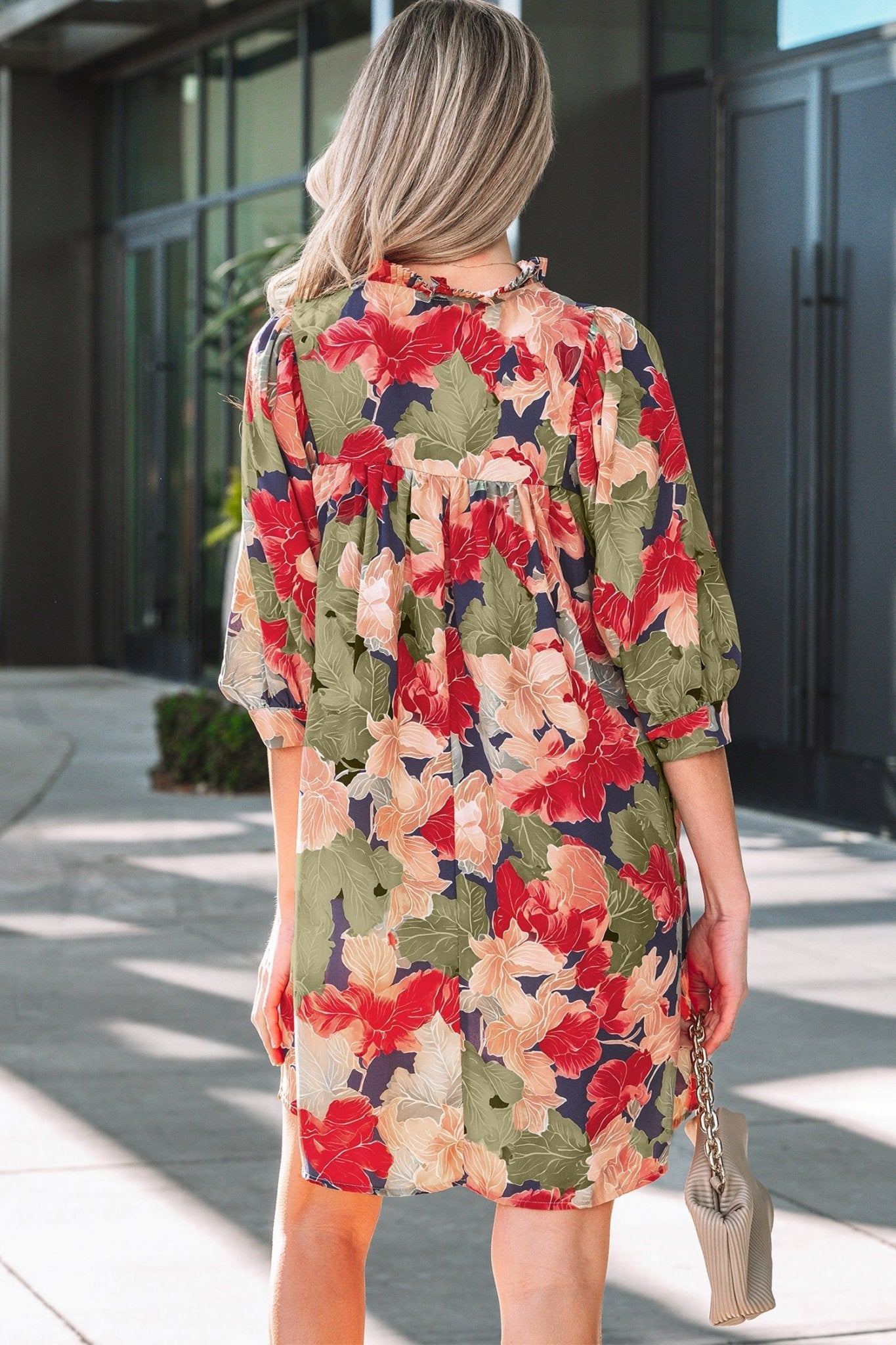 Annika Half Sleeve Mini Dress - Hello Beautiful Boutique15% OFFThreaded Pear