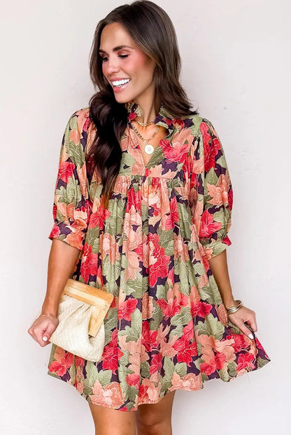 Annika Half Sleeve Mini Dress - Hello Beautiful Boutique15% OFFThreaded Pear