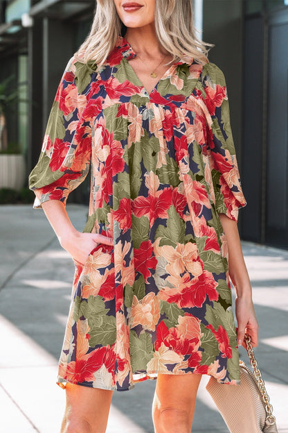 Annika Half Sleeve Mini Dress - Hello Beautiful Boutique15% OFFThreaded Pear