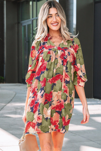 Annika Half Sleeve Mini Dress - Hello Beautiful Boutique15% OFFThreaded Pear
