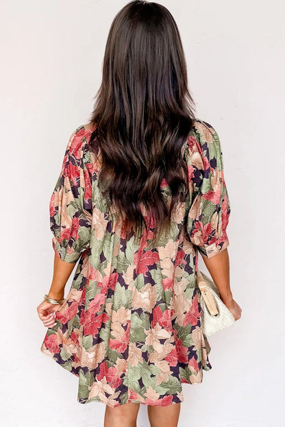 Annika Half Sleeve Mini Dress - Hello Beautiful Boutique15% OFFThreaded Pear