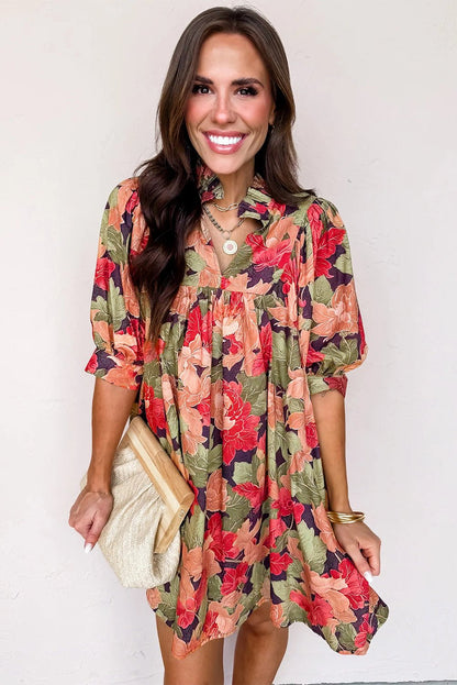 Annika Half Sleeve Mini Dress - Hello Beautiful Boutique15% OFFThreaded Pear