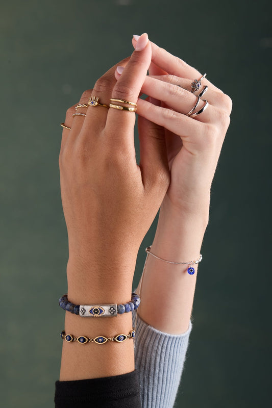Antique Evil Eye Stretch Bracelet - Hello Beautiful BoutiqueBraceletsALEX AND ANI