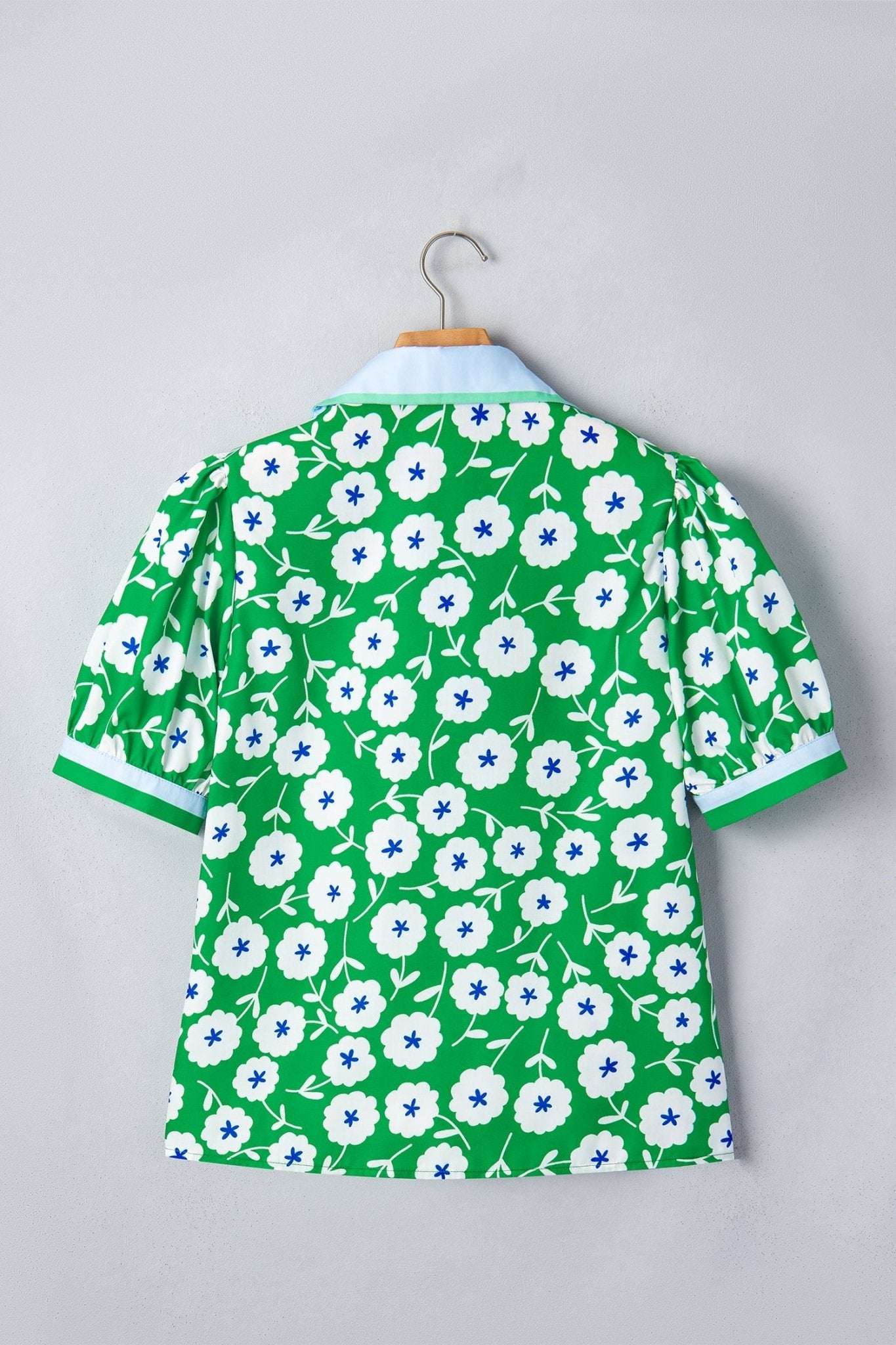 Antonella Collar Short Sleeve Blouse - Hello Beautiful BoutiqueBlouses & ShirtsThreaded Pear