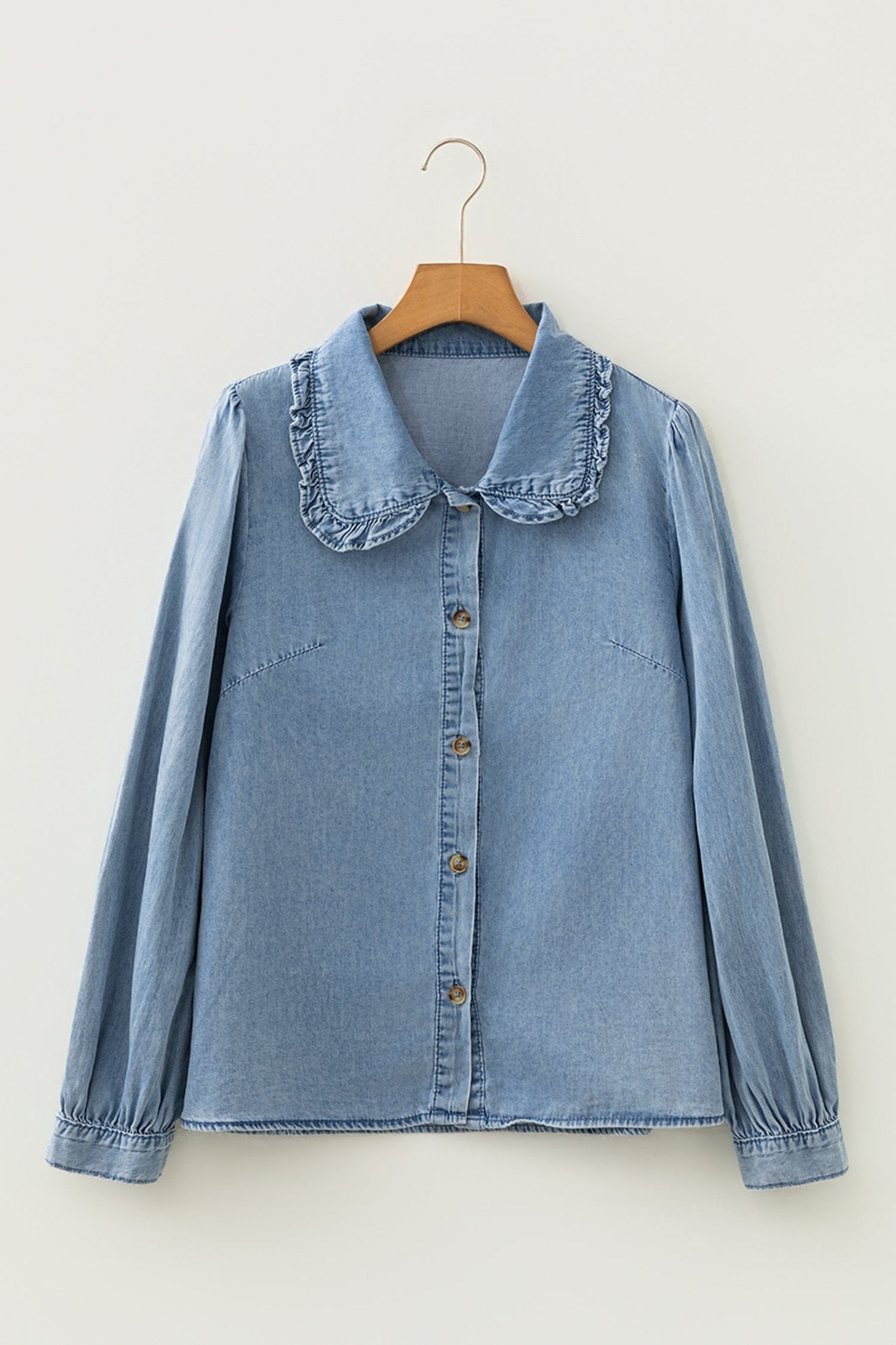 Antonella Pan Collar Western Shirt - Hello Beautiful BoutiqueBlouses & ShirtsThreaded Pear