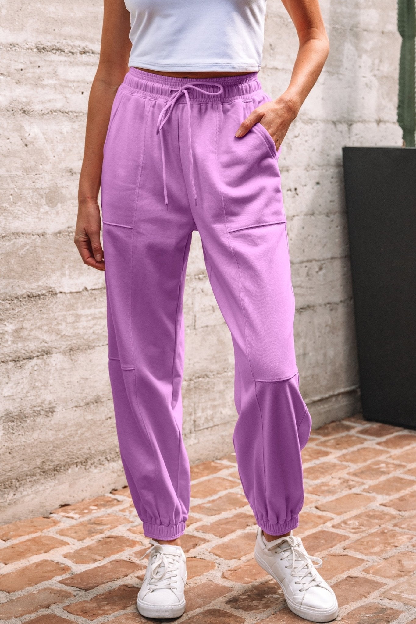 Antonella Solid Color Jogger Pants - Hello Beautiful Boutique15% OFFThreaded Pear