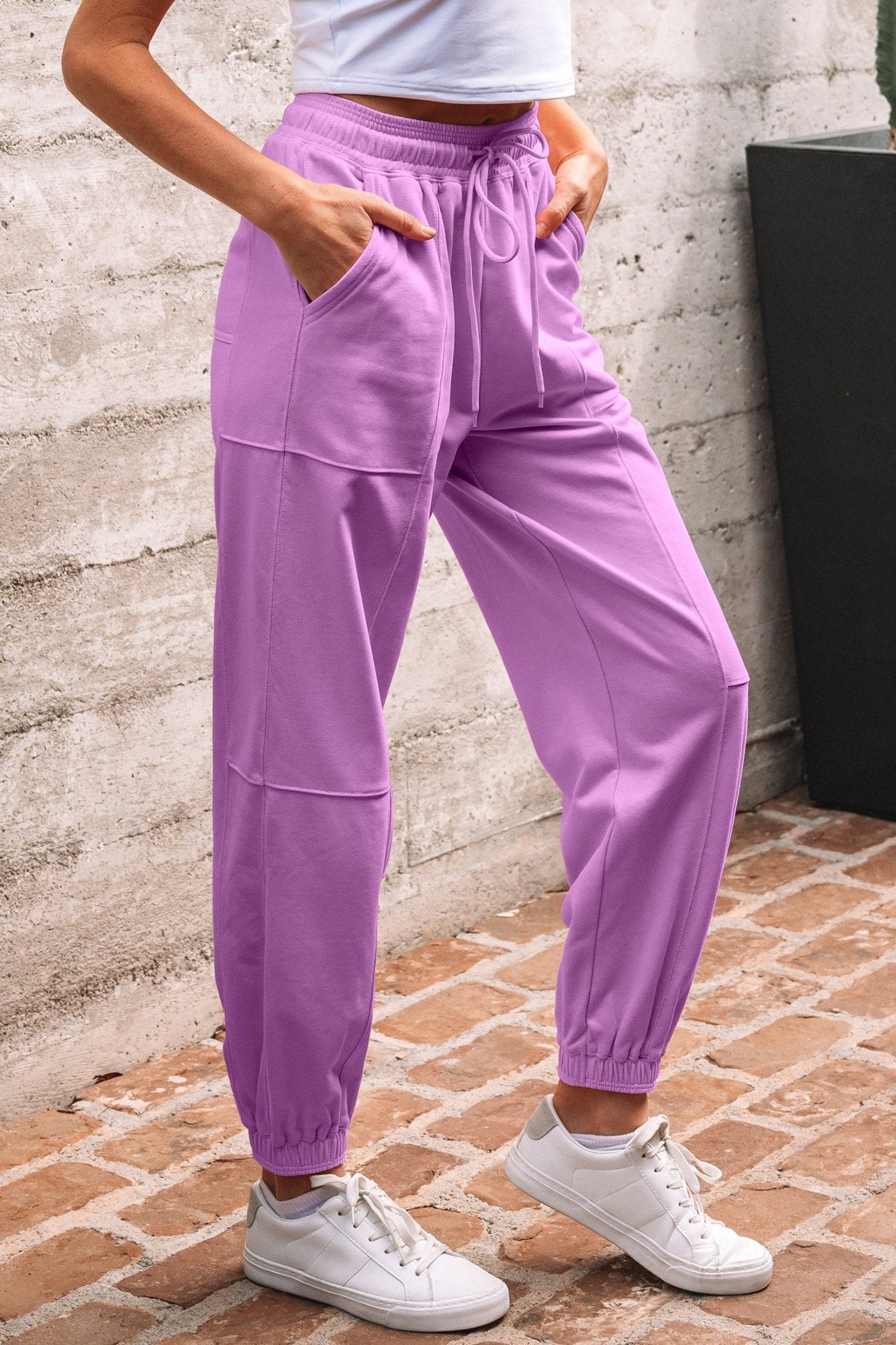 Antonella Solid Color Jogger Pants - Hello Beautiful Boutique15% OFFThreaded Pear