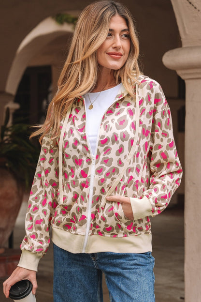 Anya Zip Up Hooded Sweatshirt - Hello Beautiful BoutiqueSweatshirts & HoodiesThreaded Pear