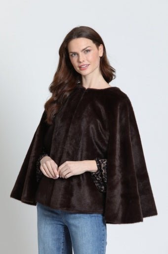 APNY Collarless Faux-Fur Wrap Jacket - Hello Beautiful BoutiqueAPNY