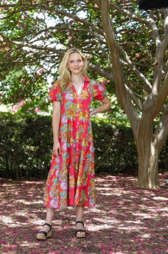 APNY Tiered Shirt Dress T39P/C - 732D/CJ - Hello Beautiful BoutiqueDressAPNY