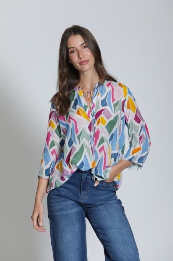 APNY V Neck with Tassel B - 51P/C - 524D/NC - Hello Beautiful BoutiqueTopAPNY