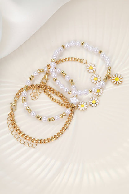 April Beaded Chain Bracelet Set - Hello Beautiful BoutiqueJewelryThreaded Pear