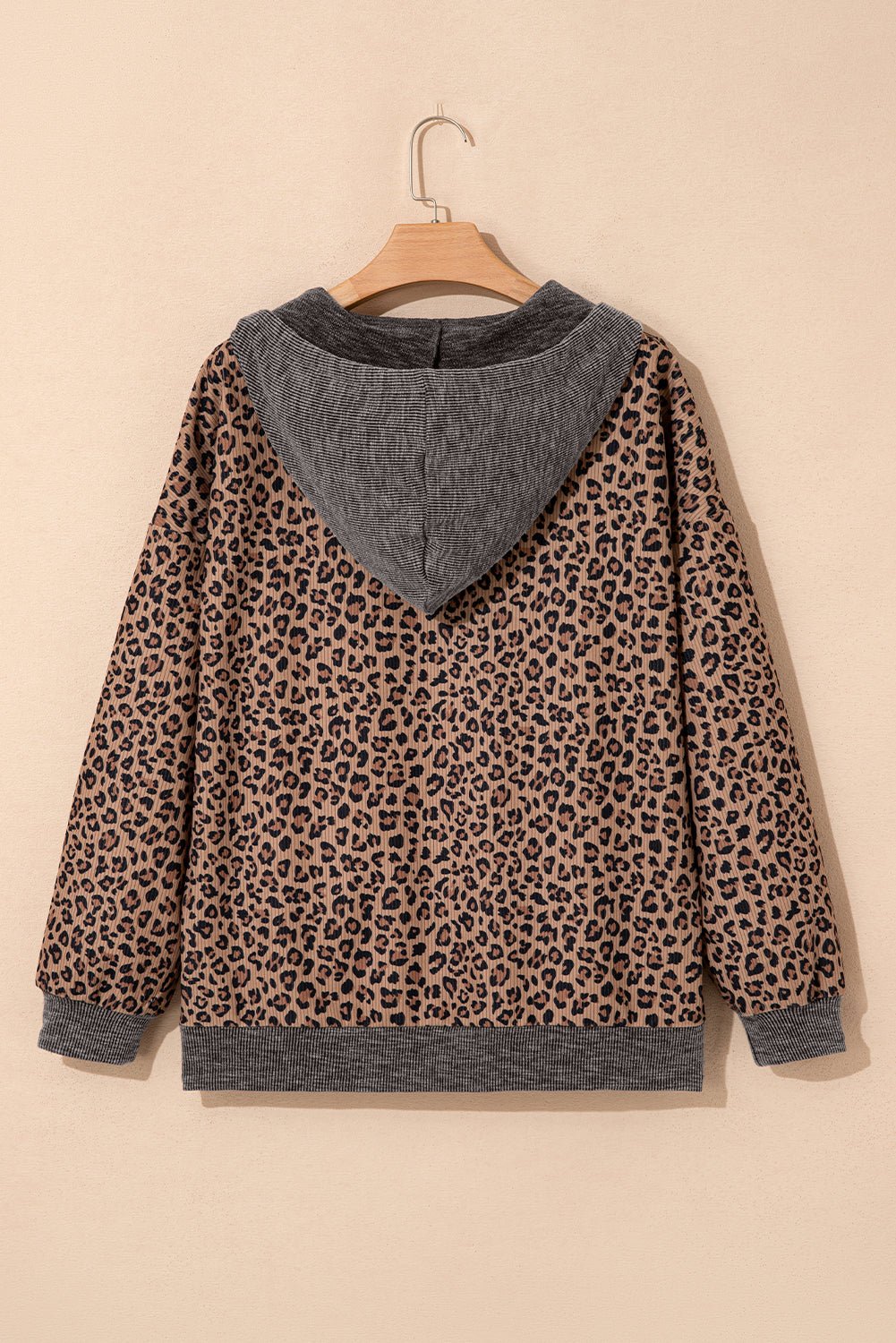 April Collar Zip Hooded Pullover - Hello Beautiful BoutiqueSweatshirts & HoodiesThreaded Pear