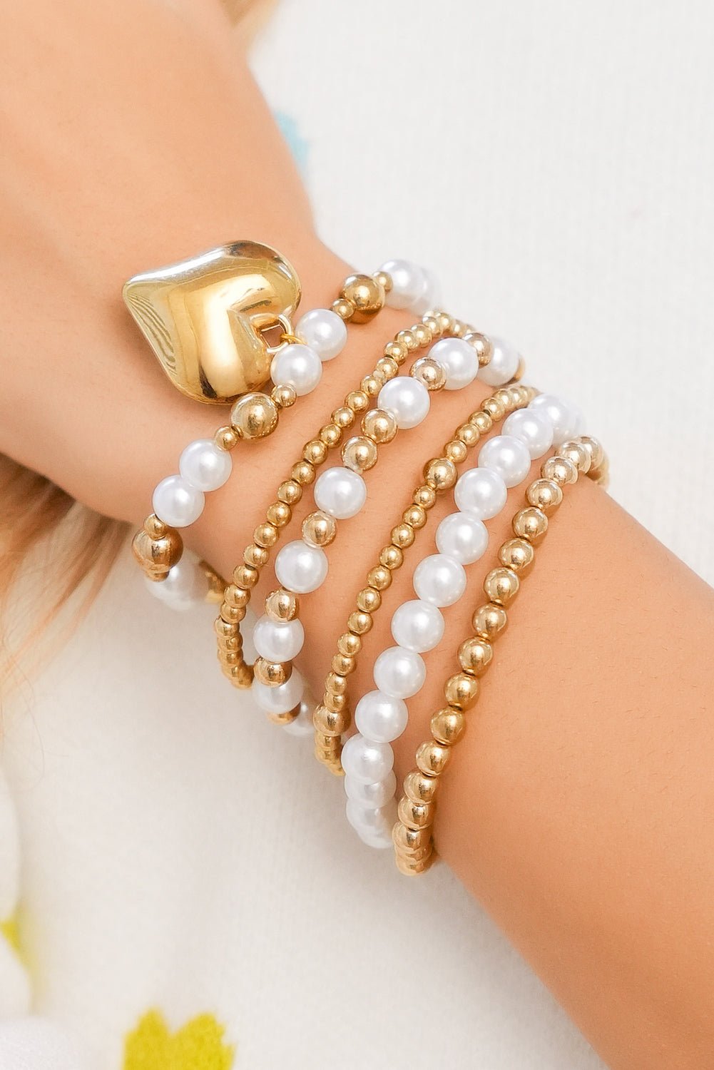 April Pearl Beading Multilayer Bracelet - Hello Beautiful BoutiqueJewelryThreaded Pear