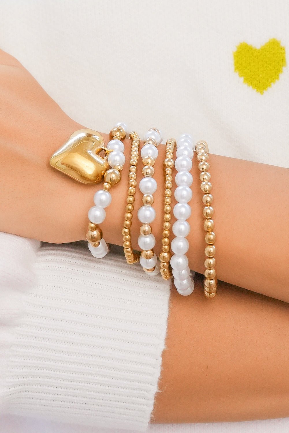 April Pearl Beading Multilayer Bracelet - Hello Beautiful BoutiqueJewelryThreaded Pear