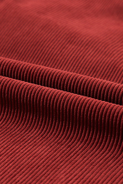Araceli Ribbed Corduroy Oversized Sweatshirt - Hello Beautiful BoutiqueSweatshirts & HoodiesThreaded Pear