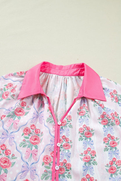 Araceli Ruffled Half Sleeve Shirt - Hello Beautiful BoutiqueBlouses & ShirtsThreaded Pear