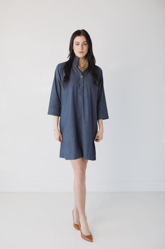 Arden Stretch Denim Dress - Hello Beautiful BoutiqueDressHolly Shae Designs