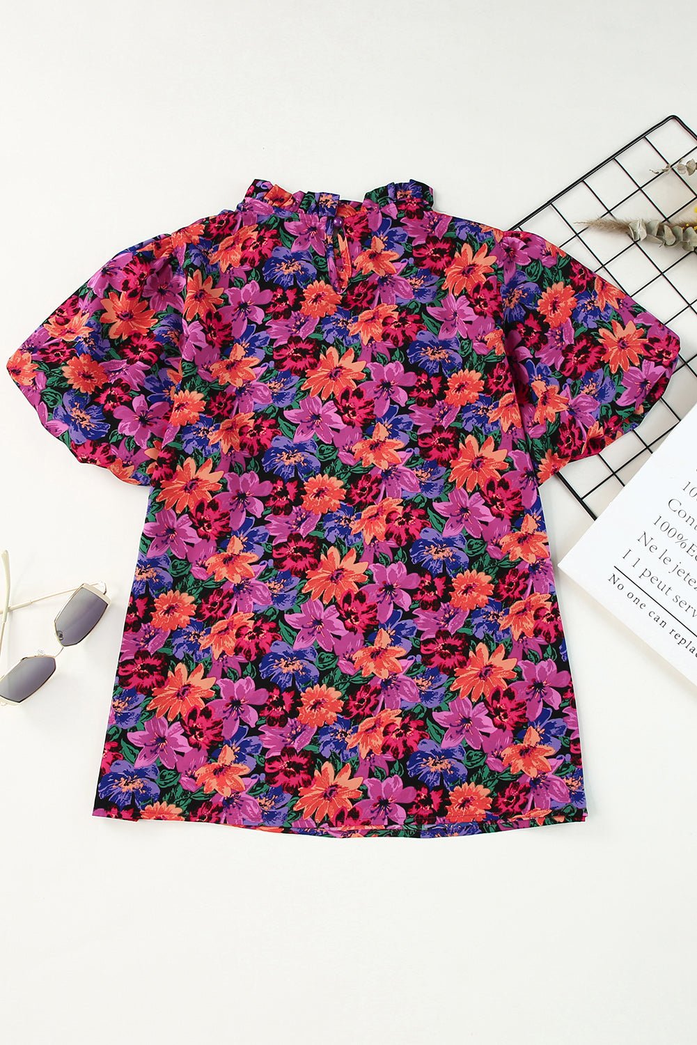 Ari Print Puff Sleeve Blouse - Hello Beautiful Boutique20% OFFThreaded Pear