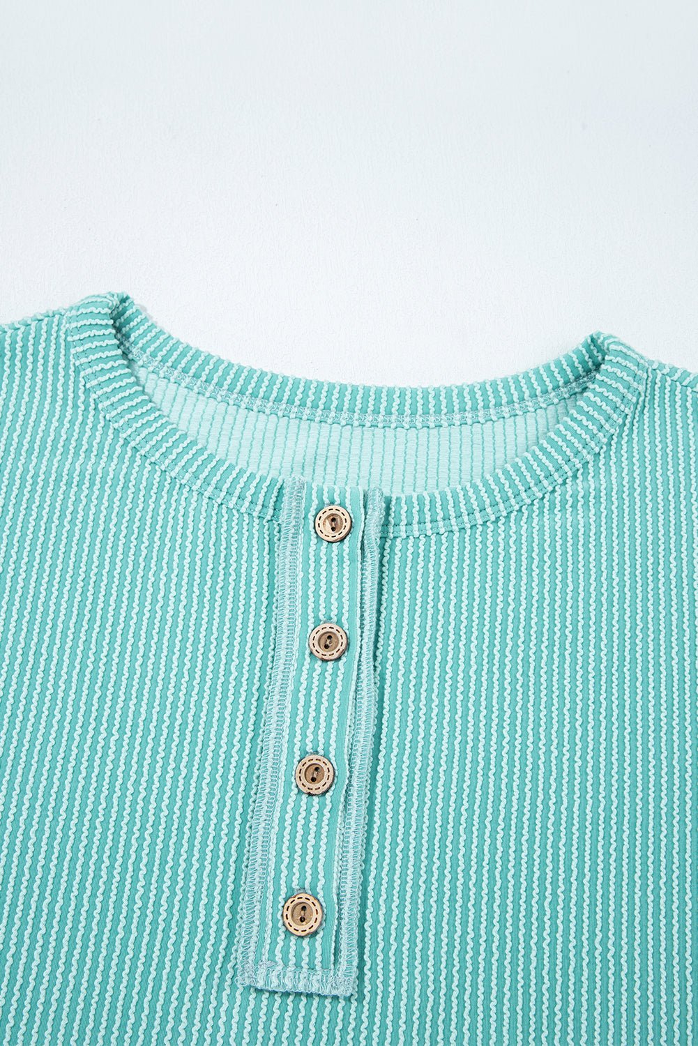 Aria Knit Colorblock Henley Top - Hello Beautiful BoutiqueLong Sleeve TopsThreaded Pear